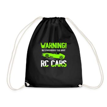 Warning! May Spontaneously Talk About RC Cars Mode - Turnbeutel - Schwarz - Vorne