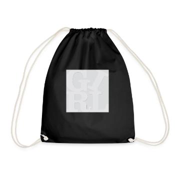 Girl WordPlay art original 2 - Sac de sport léger - noir - Devant