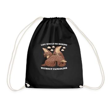 La vie serait ennuyeuse sans pangolins pangolin - Sac de sport léger - noir - Devant