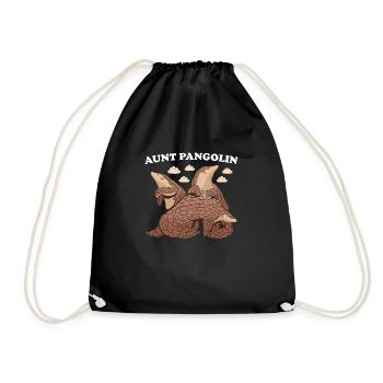 Tante Pangolin - Sac de sport léger - noir - Devant