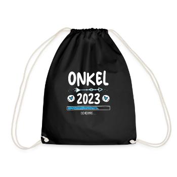 Onkel 2023 Loading - Turnbeutel - Schwarz - Vorne