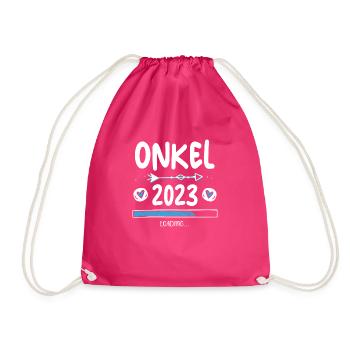 Onkel 2023 Loading - Turnbeutel - Fuchsia - Vorne