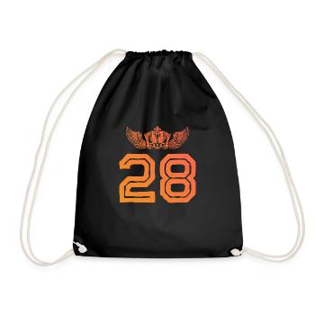 28 Couronne numérique - Sac de sport léger - noir - Devant