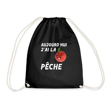 Aujourd'hui J'ai La Pêche Citation Drôle - Sac de sport léger - noir - Devant