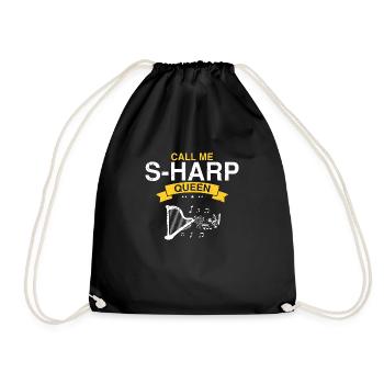 Conceptions de joueurs de harpe pour les conceptions de joueurs de harpe - Sac de sport léger - noir - Devant