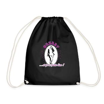 chubby-femme ronde - Sac de sport léger - noir - Devant