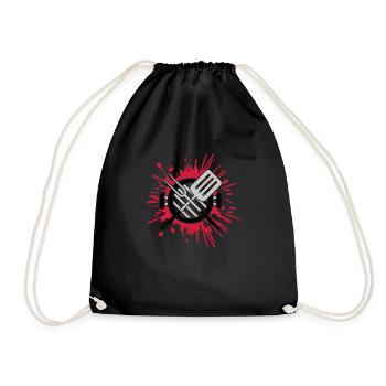 Gouttes de charbon Grill Éclaboussures de color Grill Master - Sac de sport léger - noir - Devant