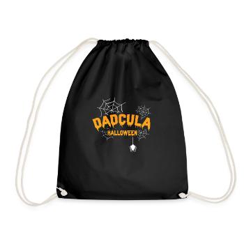 DADcula Halloween Awesome Cob Spider Designs - Turnbeutel - Schwarz - Vorne