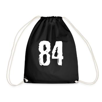 Maillot à 84 numéros - Sac de sport léger - noir - Devant