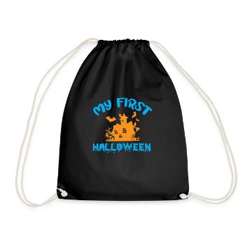 My first halloween - humor - Drawstring Bag - black - Front