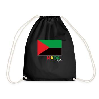 Mada Style Drapeau Mrtinque et Couleur Rasta - Sac de sport léger - noir - Devant