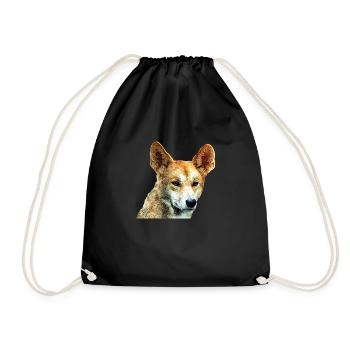 Dingo - Turnbeutel - Schwarz - Vorne