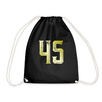 Symbole numérique 45 - Sac de sport léger - noir - Devant