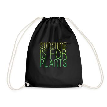 Le soleil est pour les plantes 4 - Sac de sport léger - noir - Devant