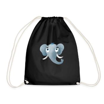 Trompe d’éléphant - Sac de sport léger - noir - Devant