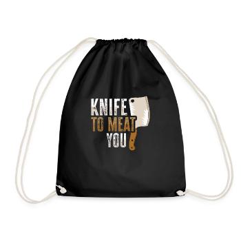 Butcher Butcher Butcher Butcher's Gift - Drawstring Bag - black - Front
