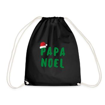 PAPA NOËL - Sac de sport léger - noir - Devant