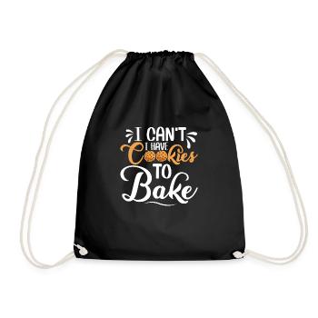 Je ne peux pas avoir de biscuits pour cuire des biscuits au gâteau - Sac de sport léger - noir - Devant