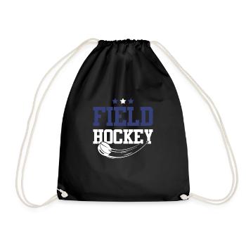 Field Hockey Sports - Drawstring Bag - black - Front