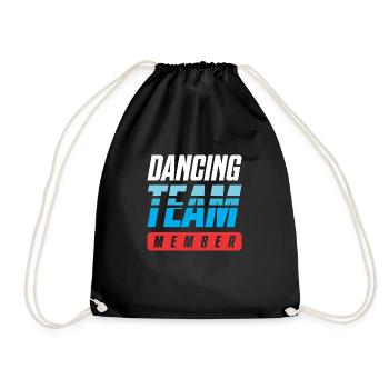 Dancing Team - Turnbeutel - Schwarz - Vorne