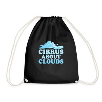 Cirrus About Clouds Meteorologist Storm - Drawstring Bag - black - Front