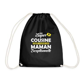 une super cousine donne une maman exceptionnelle - Sac de sport léger - noir - Devant