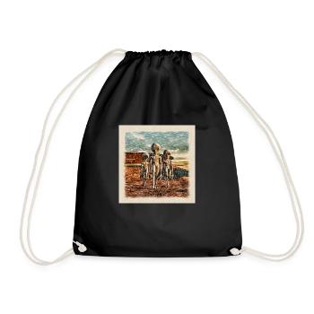 Aliens - Drawstring Bag - black - Front