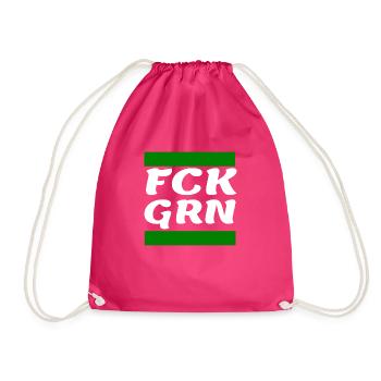 Gegen die Grünen - Turnbeutel - Fuchsia - Vorne