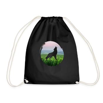 Sea Water Beach - Drawstring Bag - black - Front