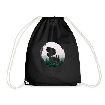 Plage d’eau de mer - Sac de sport léger - noir - Devant