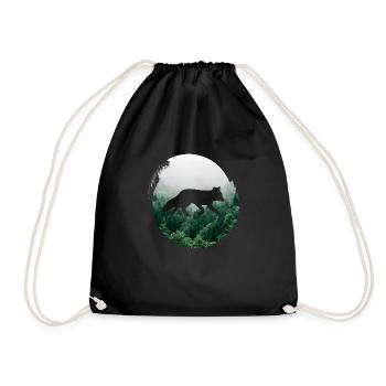 Sea Water Beach - Drawstring Bag - black - Front
