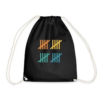 20th Birthday Gift Idea - Drawstring Bag - black - Front