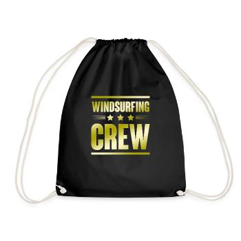 Équipage de planche à voile - Sac de sport léger - noir - Devant