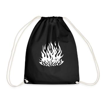 Feu de camp Camping Nature Feu de forêt à l’extérieur 11 - Sac de sport léger - noir - Devant