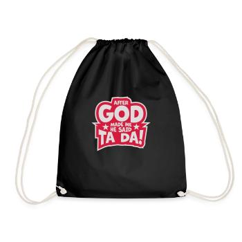 Après que Dieu m’ait fait - Sac de sport léger - noir - Devant
