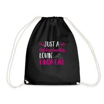 Chien Doodle Black Goldendoodle - Sac de sport léger - noir - Devant