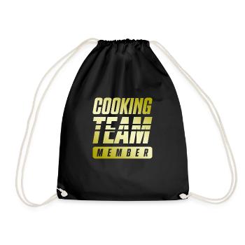 Cooking Team - Drawstring Bag - black - Front