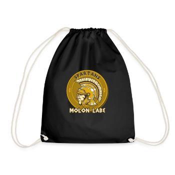 Molon Labe Sparta Helm Spartaner Spartacus - Turnbeutel - Schwarz - Vorne