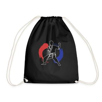 Arts Martiaux Internes - Tai Ch - Présence, Yin / Yang - Sac de sport léger - noir - Devant