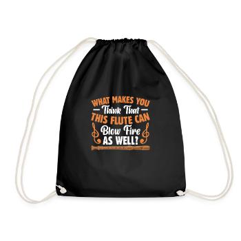 Vous fait penser que cette flûte tire aussi - Sac de sport léger - noir - Devant