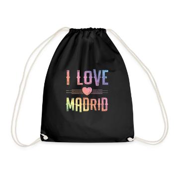 J’adore Madrid - Sac de sport léger - noir - Devant