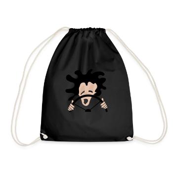 driver - Drawstring Bag - black - Front