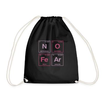 NO FEAR - avec des éléments du système de perdiode - Sac de sport léger - noir - Devant
