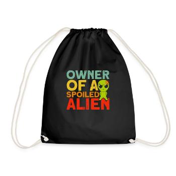 Propriétaire d’un cadeau extraterrestre gâté - Sac de sport léger - noir - Devant