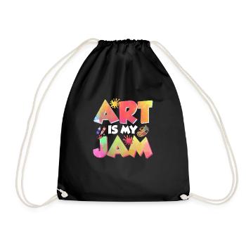 L’art est ma formation de professeur d’art de confiture - Sac de sport léger - noir - Devant
