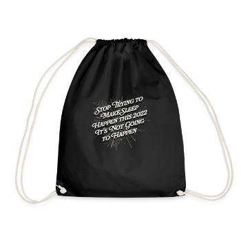 Arrêtez de dormir, un heureux oui - Sac de sport léger - noir - Devant