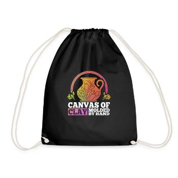 Escouades de motivation de poterie disant - Sac de sport léger - noir - Devant