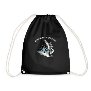 Rêvez grand - Sac de sport léger - noir - Devant