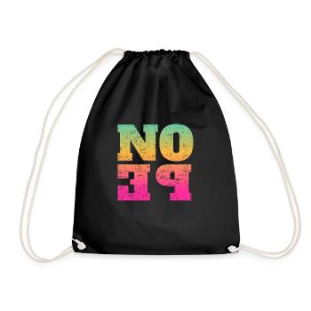 NOPE - don't be a yes-man! - Drawstring Bag - black - Front
