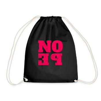 NOPE - ne soyez pas un béni-oui-oui! - Sac de sport léger - noir - Devant